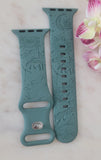 Engraved Celestial, wolf, boho Gift Design for Apple Watch Silicone Sports Band/Strap  38mm/40mm/41mm/42mm/44mm/45mm/46mm/49mm