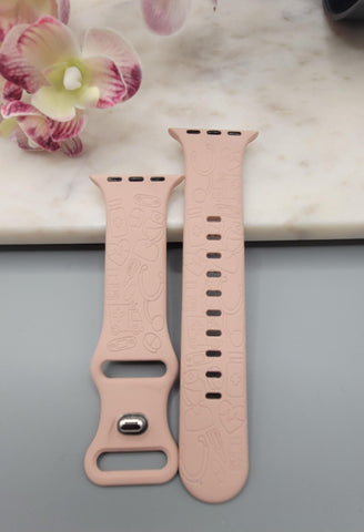 Engraved Nurses, doctors, Medical Gift Design for Apple Watch Silicone Sports Band Strap  38mm/40mm/41mm/42mm/44mm/45mm/46mm/49mm graduation