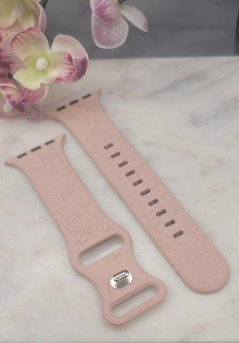 Engraved Nurses, doctors, Medical Gift Design for Apple Watch Silicone Sports Band Strap  38mm/40mm/41mm/42mm/44mm/45mm/46mm/49mm graduation