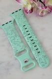 Engraved Cute Dinosaurs Design for kids Apple Watch Silicone Sports Band/Strap  38mm/40mm/41mm/42mm/44mm/45mm/46mm/49mm