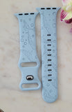 Engraved Whale shark, ocean Gift Design for Apple Watch Silicone Sports Band/Strap  38mm/40mm/41mm/42mm/44mm/45mm/46mm/49mm