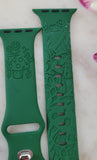 Engraved Frog, mushroom Gift for Apple Watch Silicone Sports Band/Strap  38mm/40mm/41mm/42mm/44mm/45mm/46mm/49mm
