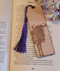 Wildebeest African Safari, South African nature custom book Wooden Personalized Bookmark, Custom wood Bookmark, Reader gift, Women gift