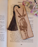 Gemsbok African Safari, South African nature custom book Wooden Personalized Bookmark, Custom wood Bookmark, Reader gift, Women gift