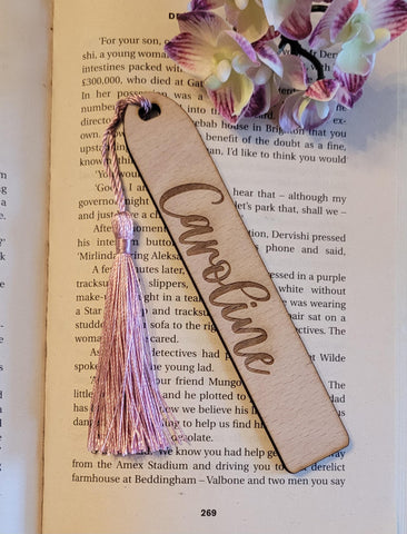 Personalised name bookmark  custom book Wooden Personalized Bookmark, Custom wood Bookmark, Reader gift, Women gift