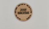 Wooden Pocket hug token Just Breathe - You got this  Inspiration, thinking of you, Pick Me Up Gift, Motivation, Friendship
