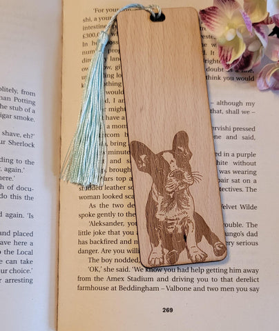 Boston Terrier, dog lover,  puppy, custom book Wooden Personalized Bookmark, Gifts, Custom Bookmark, Gifts For Readers, Gift For Women