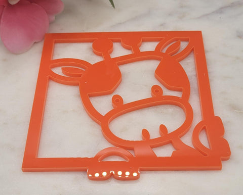 Giraffe African Safari Name Plaque  Kids Bedroom Wall or Door Hanger, Nursery Decor, Custom Acrylic or Wood Sign