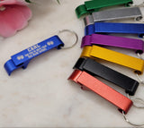 Personalised Bottle Opener Keyring  Custom Engraved University Student Gift Unique Graduation Present, Practical Dorm Accessory Beer Bottle