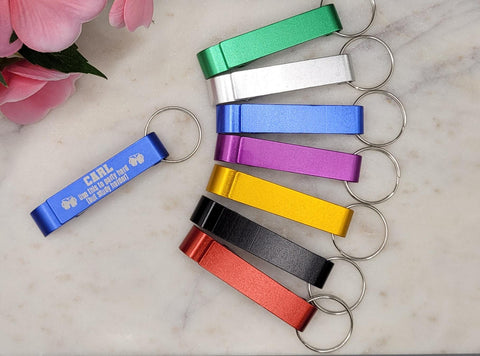 Personalised Bottle Opener Keyring  Custom Engraved University Student Gift Unique Graduation Present, Practical Dorm Accessory Beer Bottle
