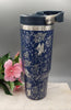 Old School Tattoo, boho, tattoos tumbler, Laser Engraved 30oz Double Wall Insulated Tumbler