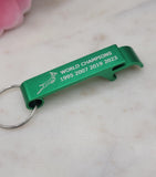 Custom South African buck Antelope Bottle Opener Keyring  Graduation gift