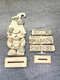 DIY Paint Your Own Christmas Bee Gnome DIY Kit  Wooden Holiday Ornament Craft Set for Kids & Adults