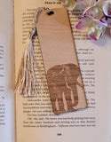 Elephant African Safari, South African nature custom book Wooden Personalized Bookmark, Custom wood Bookmark, Reader gift, Women gift