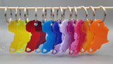 African Map Keychain Love South Africa, acrylic Keyring / Keychain Love Africa made from acrylic African map silhouette Choose your colour