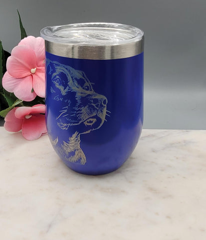 Labrador Retriever 12oz Double-Walled Tumbler  Laser Engraved Dog | Custom Pet Gift | Insulated Stainless Steel Coffee Cup