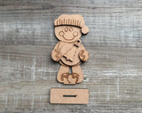 DIY Paint Your Own Gingerbread man DIY Paint Kit  Christmas Craft | Paint Your Own Standing Gingerbread man Blank Personalize Your Own