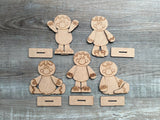 DIY Paint Your Own Gingerbread man DIY Paint Kit  Christmas Craft | Paint Your Own Standing Gingerbread man Blank Personalize Your Own