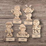 DIY Paint Your Own Gingerbread man DIY Paint Kit  Christmas Craft | Paint Your Own Standing Gingerbread man Blank Personalize Your Own