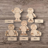 DIY Paint Your Own Gingerbread man DIY Paint Kit  Christmas Craft | Paint Your Own Standing Gingerbread man Blank Personalize Your Own