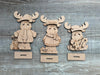 DIY Paint Your Own Christmas Moose DIY Paint Kit  Christmas Craft | Paint Your Own Standing Christmas Moose Blank Personalize Your Own