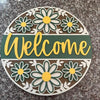 DIY Paint Your Own Floral Welcome Wooden Craft Kit: Paint-Your-Own Spooky Decor with  for All Ages, Wood blank door sign