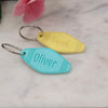 Personalised Keychain motel style acrylic Keyring / name Keychain name made from acrylic  silhouette Choose your colour