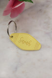Personalised Keychain motel style acrylic Keyring / name Keychain name made from acrylic  silhouette Choose your colour