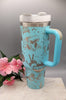 Dinosaur Park, Jeep, Off road 40oz Double Wall Insulated Tumbler with Handles Gift for mom, Granny, sister, Niece