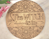 DIY Paint Your Own Halloween DIY Wooden Witches Craft Kit: Paint-Your-Own Spooky Decor with Spiders & Witch Hat for All Ages