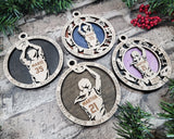 Personalized Basketball  Ornament  Custom Wood Sports Keepsake, Athlete Gift, Coach Gift Team Gift Sports Fan Christmas Ornament Basketball