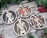 Personalized American Football Ornament Custom Wood Sports Keepsake Athlete Gift Coach Gift Team Gift Sport Fan Christmas Ornament Football