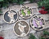 Personalized Softball  Ornament  Custom Wood Sports Keepsake, Athlete Gift, Coach Gift, Team Gift, Sports Fan Christmas Ornament Softball