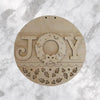 DIY Paint Your Own JOY Wreath Holly Pattern Welcome Wooden Door Sign Kit  Make Your Own Front Door Sign   Wood Blank for Custom Home Decor
