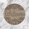 DIY Paint Your Own Floral Welcome Wooden Welcome Door Sign Kit  Make Your Own Front Door Sign  Unpainted Wood Blank for Custom Home Decor