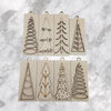 DIY Paint Your Own Christmas Baubles Kit Wooden gift tags Craft Set for Kids & Adults, Holiday DIY Activity, Unfinished Wood