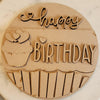 DIY Paint Your Own Happy Birthday Wooden Welcome Door Sign Kit  Make Your Own Front Door Sign  Unpainted Wood Blank for Custom Home Decor