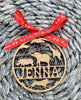 Personalised African Safari Animals Wooden Ornament Safari Gift tag  Custom Engraved Christmas Name Tag. Custom name African Animals
