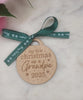 Grandpa Homemade Wooden Christmas Bauble  Personalized Ornament, Rustic Holiday Tree Decoration, Custom Engraved Gift, Eco Friendly Xmas
