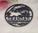 Personalized Bass Fishing Sign  Custom Fly Fishing Door Plaque, Father's Day Gift, Garden or Cabin Decor, Acrylic or Wood