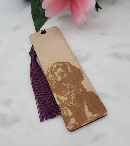 Cocker Spaniel dog Wooden Personalized Bookmark, Gifts For Teacher, Wooden Bookmark, Gifts For Readers, Gift For Women, mom, sister