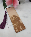 Cocker Spaniel dog Wooden Personalized Bookmark, Gifts For Teacher, Wooden Bookmark, Gifts For Readers, Gift For Women, mom, sister