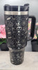 Monster mash up, Halloween, skulls, tattoo 40oz Double Wall Insulated Tumbler with Handles Gift for mom, Granny, sister, Niece