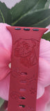 Engraved Staffie, Stafordshire  Terrier dog lover Design for Apple Watch Silicone Sports Band/Strap  38mm/40mm/41mm/42mm/44mm/45mm/46mm/49mm