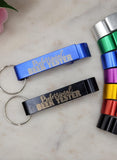 Professional beer taster Bottle Opener Keyring  Custom Engraved University Student Gift Unique Graduation Present, Practical Dorm Accessory