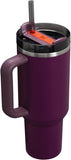 Original Plum Stanley Any of our designs Engraved tumbler 40oz Double Wall Insulated Tumbler with Handles