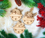 DIY Paint Your Own Religious Christmas Ornament Baubles Kit  Holiday Ornament Craft Set for Kids & Adult