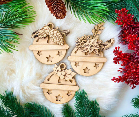 DIY Paint Your Own Religious Christmas Ornament Baubles Kit  Holiday Ornament Craft Set for Kids & Adult