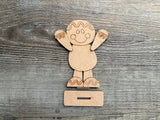 DIY Paint Your Own Gingerbread man DIY Paint Kit  Christmas Craft | Paint Your Own Standing Gingerbread man Blank Personalize Your Own
