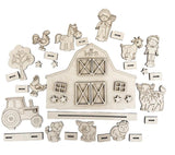 DIY Paint Your Own Farm Wooden Door Sign Kit  Make Your Own Front Door Sign Wood Blank for Custom Home Decor